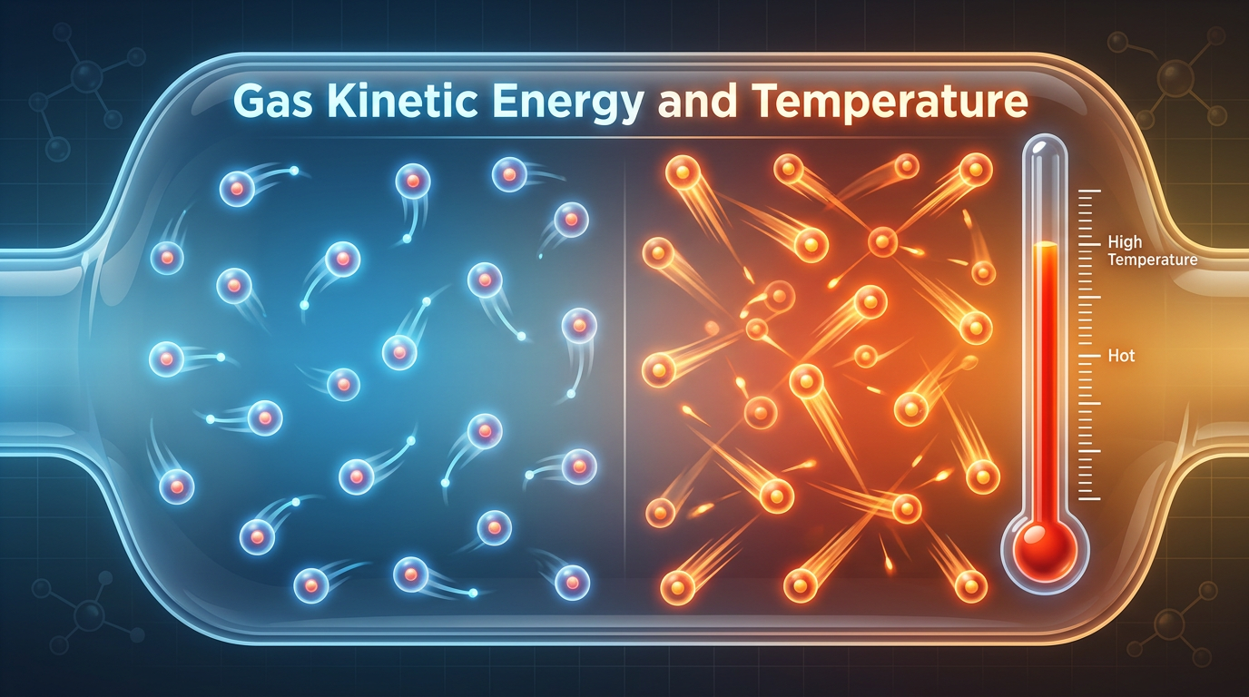 Gas Kinetic Energy and Temperature | ဓာတ်ငွေ့၏ ရွေ့လျားစွမ်းအင်နှင့် အပူချိန်