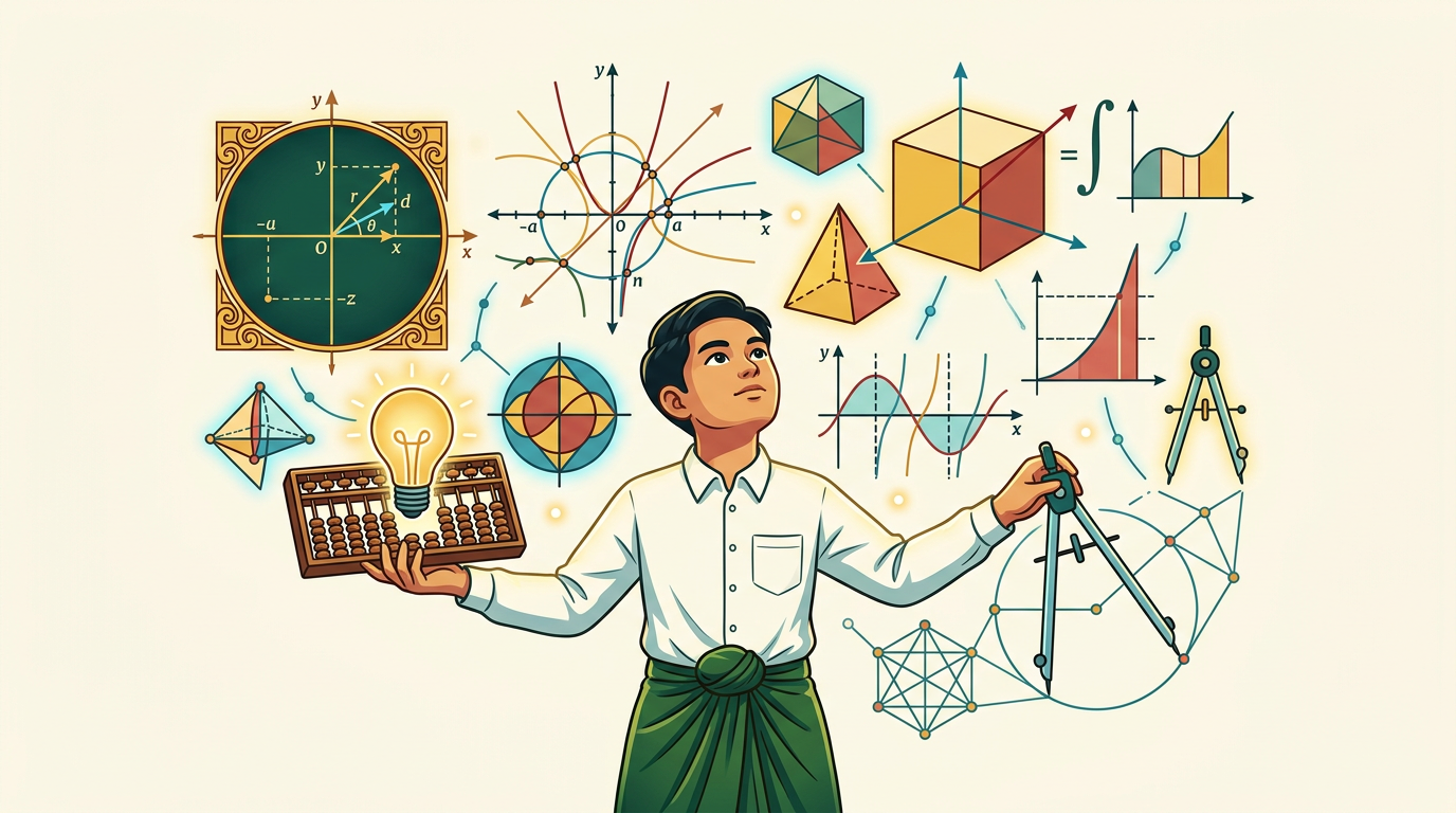 2024-2025 Myanmar Exam မေးခွန်းငါးစုံ သင်္ချာ(Set-5)